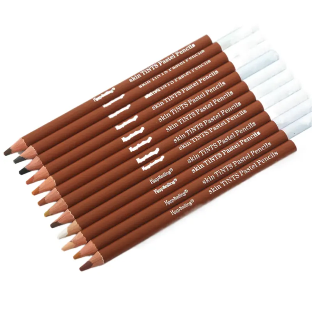 Keep Smiling Skin Tints Pestel Pencils 12-Piece Set